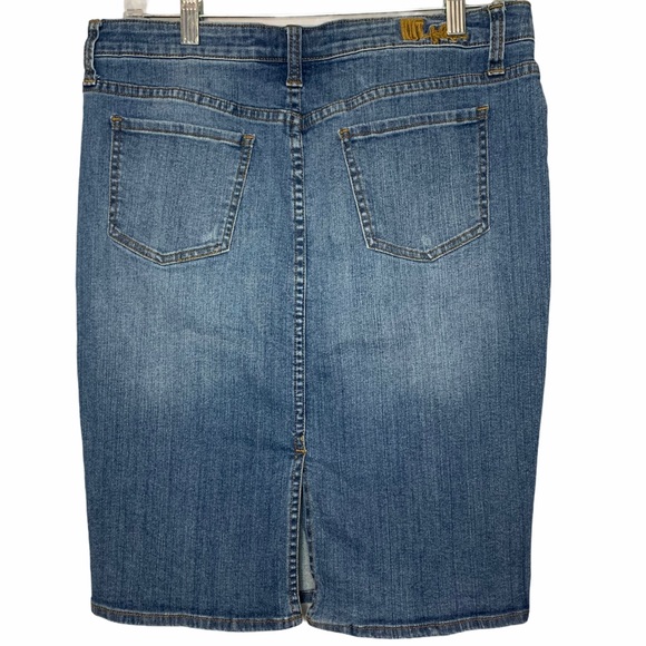 Kut from the Kloth Straight Pencil Jean Skirt Sz:8 - Picture 3 of 8